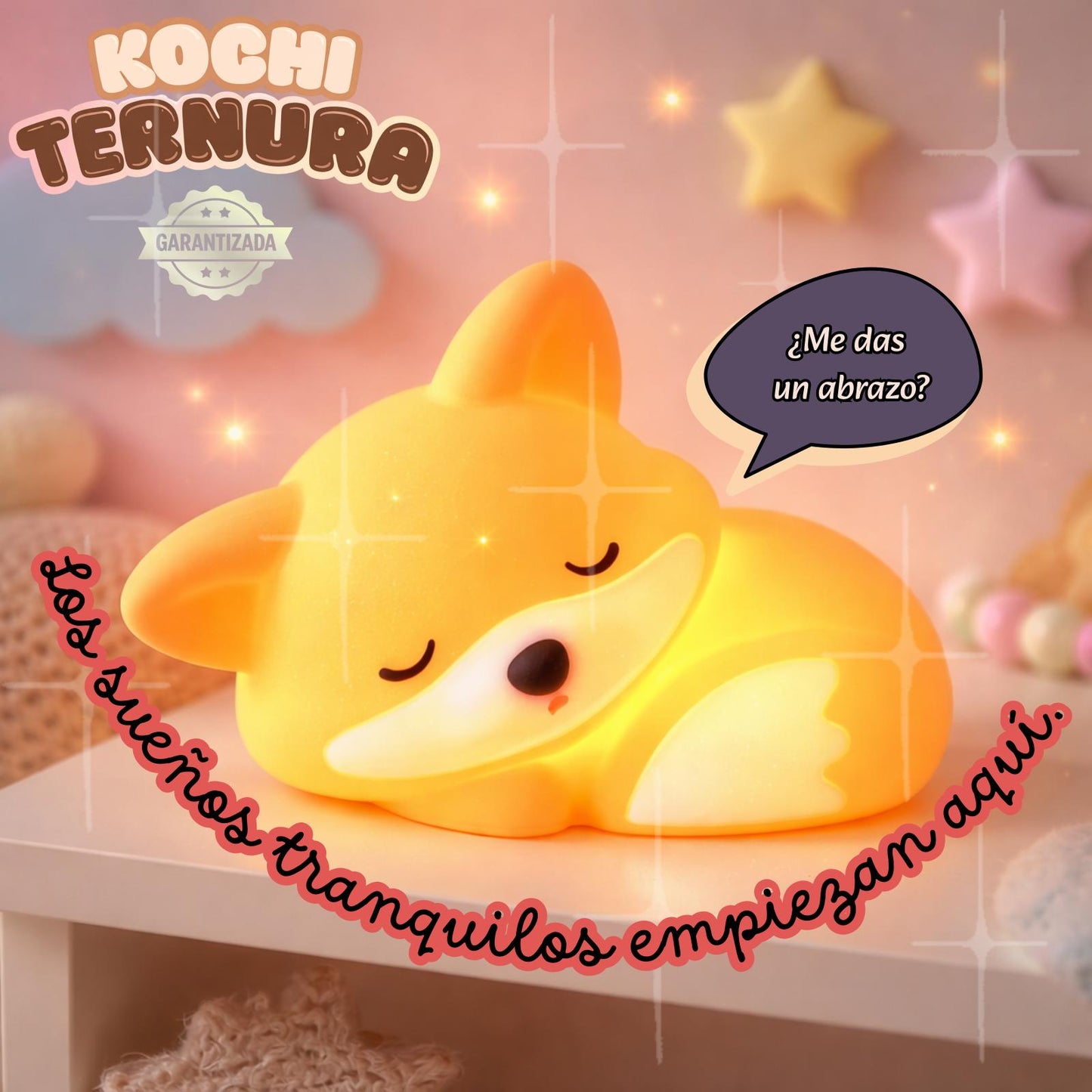 Lámpara recargable de zorrito | KOCHI Foxy Sleepie™