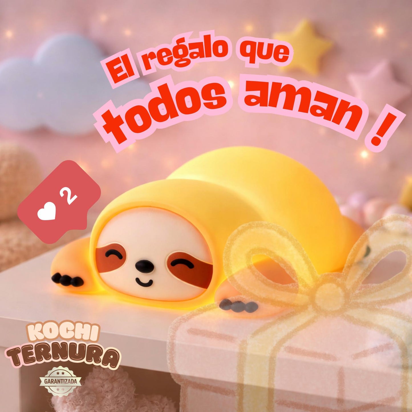 Lámpara recargable de perezoso | KOCHI Slowie Dream™