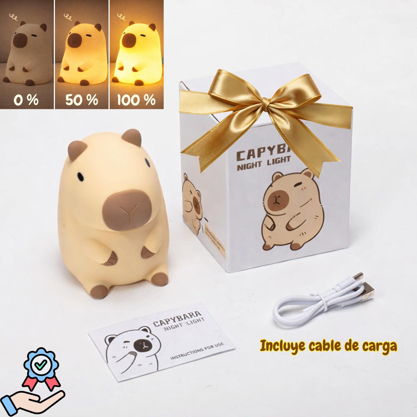 Lámpara recargable de capibara | KOCHI PaoChill™