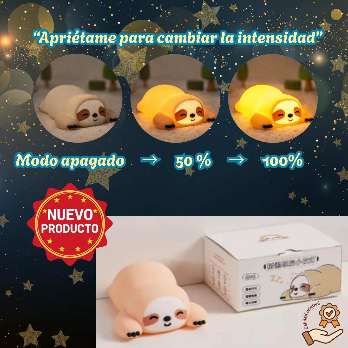 Lámpara recargable de perezoso | KOCHI Slowie Dream™